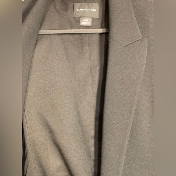 Club Monaco Classic Black One Button Vest Women’s Size Medium - Picture 3 of 3